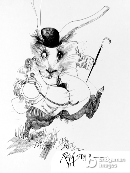 White Rabbit, Fear and Loathing in Las Vegas, 1971 (drawing), Ralph Steadman (b.1936) / © Ralph Steadman Archive. All rights reserved 2024 / Bridgeman Images