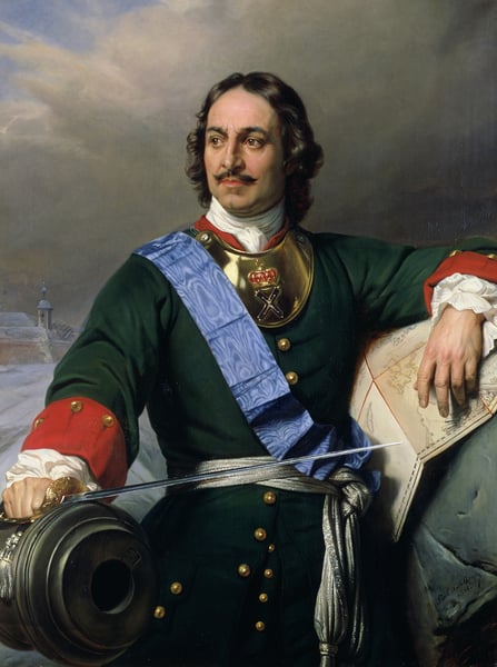 Peter I the Great (1672-1725) 1838 (oil on canvas) / Hippolyte (Paul) Delaroche (1797-1856) / Bridgeman Images
