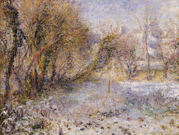 19117 Snowy Landscape (oil on canvas), Renoir, Pierre Auguste (1841-1919)  Musee de lOrangerie, Paris, France  Bridgeman Images