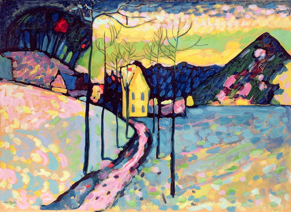 Painting 196466 Credit- Winter Landscape, 1909 (oil on canvas), Kandinsky, Wassily (1866-1944)  State Hermitage Museum, St. Petersburg, Russia  Bridgeman Images 