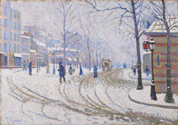 487983 Credit- Snow, Boulevard de Clichy, Paris, 1886 (oil on canvas), Signac, Paul (1863-1935)  Minneapolis Institute of Arts, MN, USA  Bequest of Putnam Dana McMillan  Bridgeman Images 