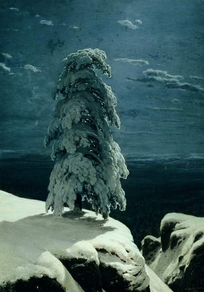 57763 Credit- In the Wild North, 1891 (oil on canvas), Shishkin, Ivan Ivanovich (1832-98)  Kiev Museum of Ukranian Art, Kiev, Ukraine  Bridgeman Images 