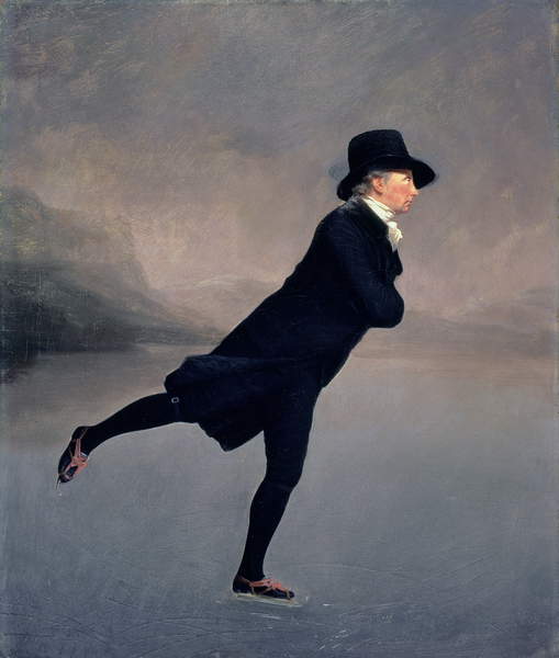 Winter images 68774 The Reverend Robert Walker skating on Duddingston Loch, 1795 (oil on canvas), Raeburn, Henry (1756-1823)  National Galleries of Scotland, Edinburgh  Bridgeman Images