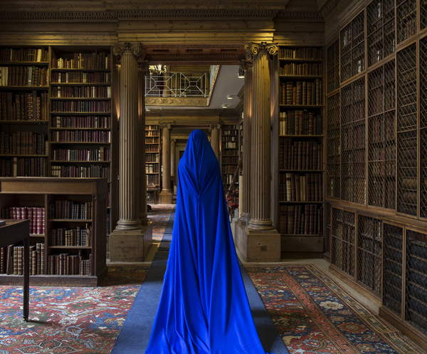 Eton College Library and She I, 2017 (photo), Ates, Güler (b.1977) Private Collection © Guler Ates Bridgeman Images 5058775