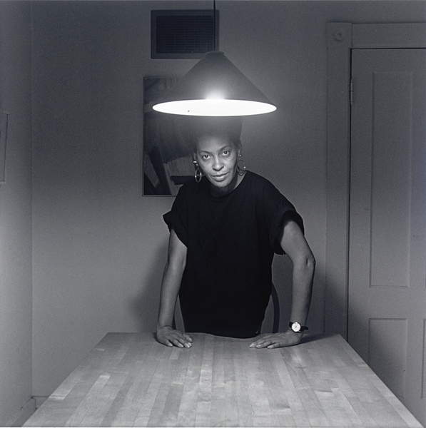 Untitled (Self-Portrait, Kitchen Table Series), 1990 (gelatin silver print), Weems, Carrie Mae (b.1953)  Private Collection  Photo © Christies Images  Bridgeman Images