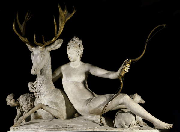 Diana mounted on a stag (Diana the Huntress) Jean Goujon, Louvre Museum, Paris / Bridgeman Images