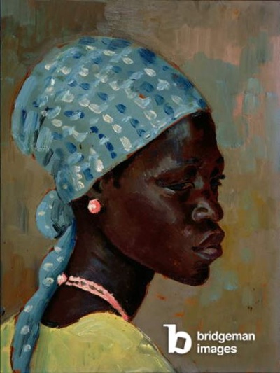 Portrait of a Young African Woman (oil on board), Neville Lewis (1895-1972) / South African National Gallery, Cape Town, South Africa / © South African National Gallery / Bridgeman Images