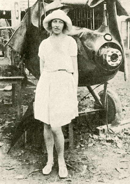 Amy Johnson after the mishap at Insein, Burma 1932 (bw photo), English Photographer, (20th century)  Private Collection  © Look and Learn  Bridgeman Images 