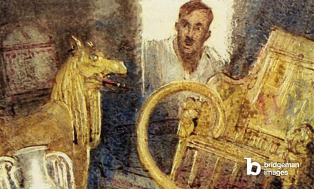 Image - He Found the Tomb of the Young King. Lord Carnarvon financed one last search ... and Howard Carter discovered the lost burial chamber of Tutankhamen. Scan of small illustration which has been digitally enhanced to assist repro, © Look and Learn / Bridgeman Images