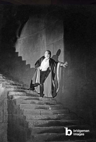 Tod Browning's 'Dracula' with Bela Lugosi, 1931 (b/w photo) / Diltz / Bridgeman Images