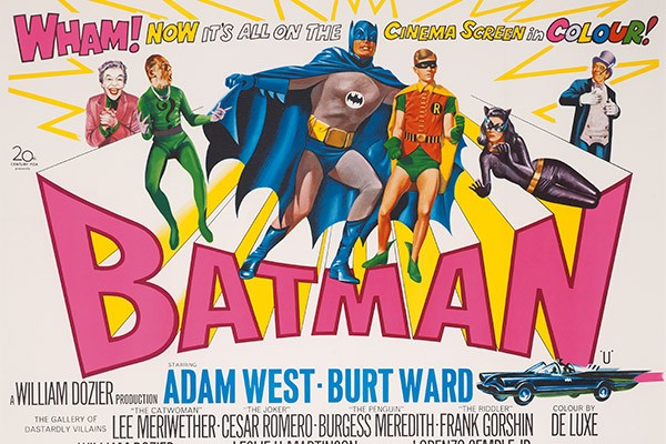 British poster for the film 'Batman' (1966), 1966 (colour litho)
