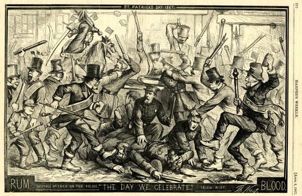St. Patrick's Day, 1867 by Thomas Nast / © Collection of the New-York Historical Society, USA