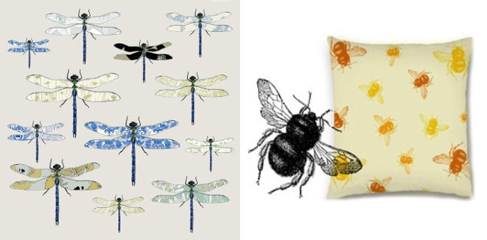Left: Odonata, 2008 (digital) by Sarah Hough, Studio Artist Right: Mock up