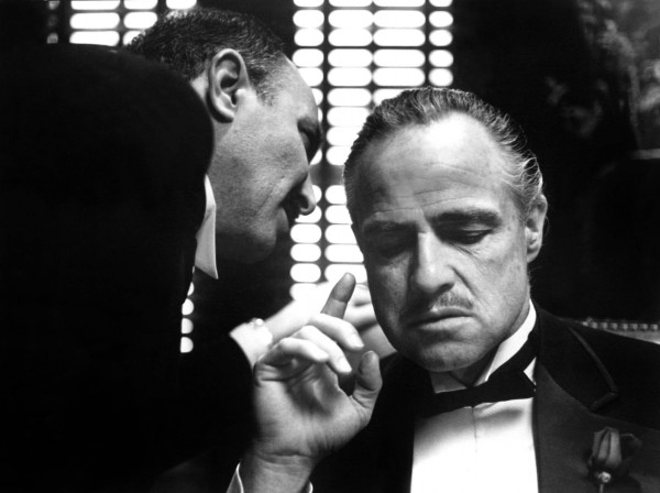 The Godfather / Francis Ford Coppola with Marlon Brando / 1972 / Bridgeman Images