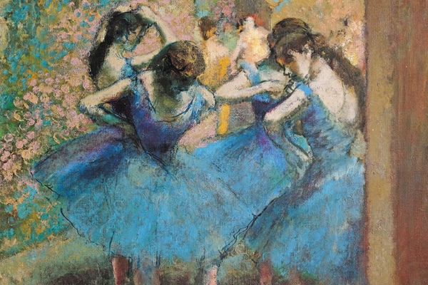 Dancers in blue, 1890 Edgar Degas (1834-1917) / Musee d'Orsay, Paris, France