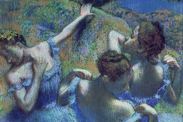 Blue Dancers, c.1899 (pastel), Edgar Degas (1834-1917) / Pushkin Museum, Moscow, Russia 