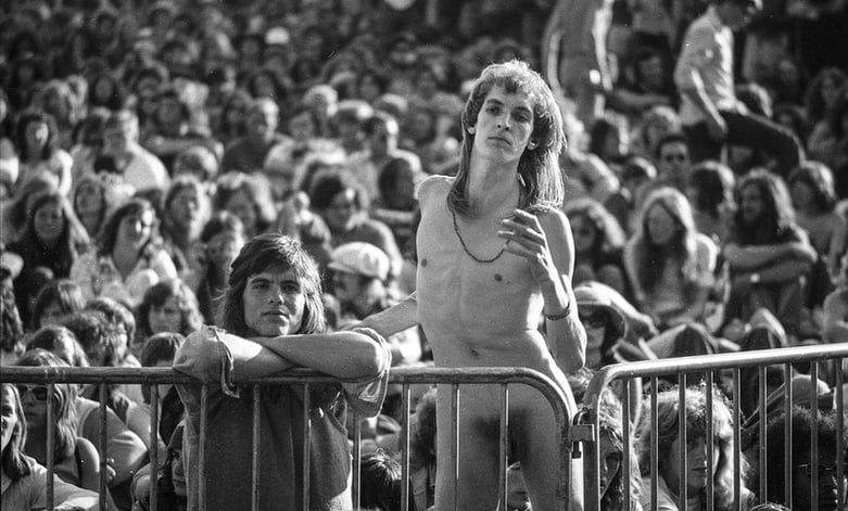  Crowd at the First Knebworth Festival - the Bucolic Frolic / Photo © Bill Smith / Bridgeman Images