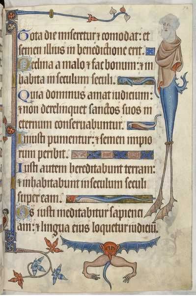 Psalm 36; grotesques / British Library, London, UK / © British Library Board. All Rights Reserved