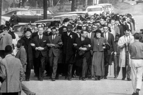 Civil Rights Demonstrators Marching, Selma, Alabama, March 15, 1965 / J. T. Vintage