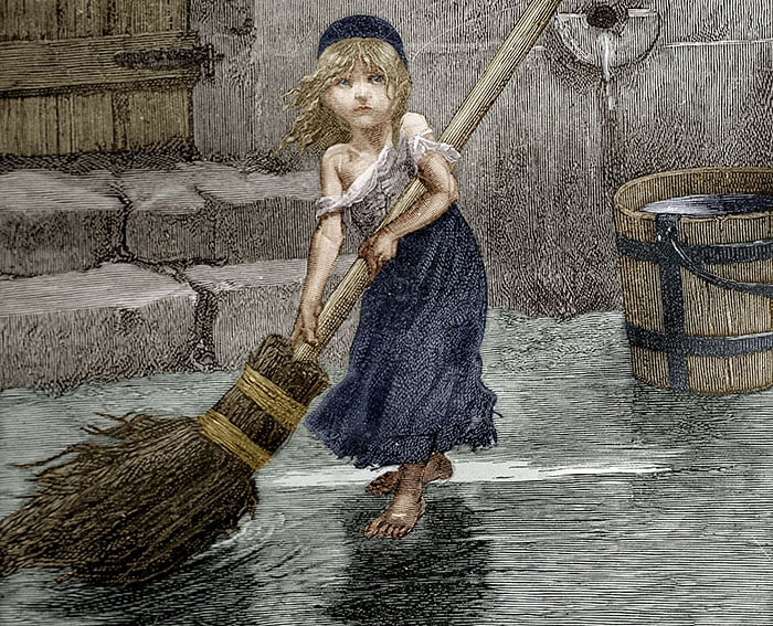 Cosette, illustration from ‘Les Miserables’ by Victor Hugo