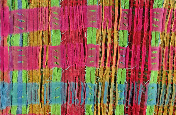 Detail of the Millennium Kilt, 2000 (textile) by Jilli Blackwood