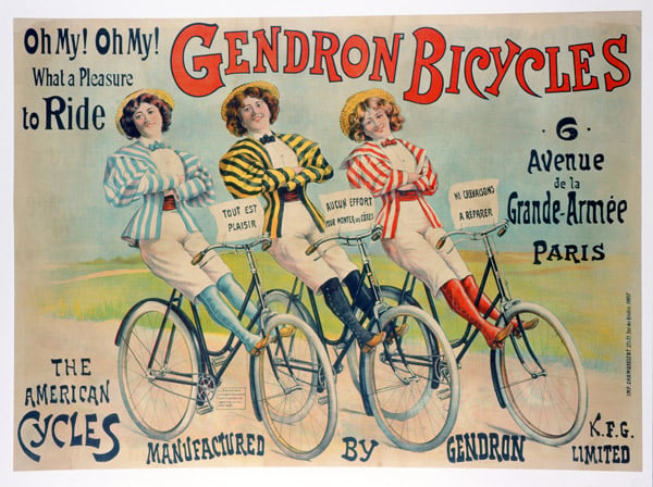 Poster advertising Gendron bicycles, published by Chambrelent