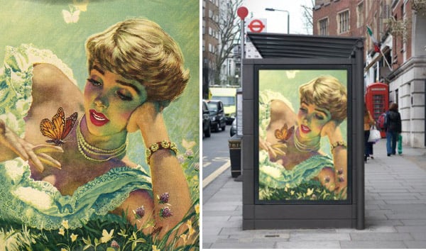 Left: Illustration from 'John Bull', 1951 (colour litho) by English School © The Advertising Archives Right: Mock up