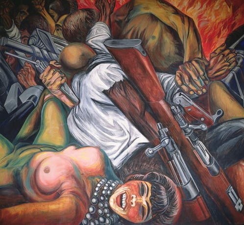 Katharsis, 1934 (mural), Orozco, Jose Clemente (1883-1949) / Palacio de Bellas Artes, Mexico city, Mexico / Bridgeman Images