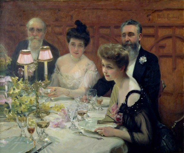 The Corner of the Table, 1904 (oil on canvas), Paul Chabas (1869-1937) / Musee des Beaux-Arts, Tourcoing, France / Bridgeman Images