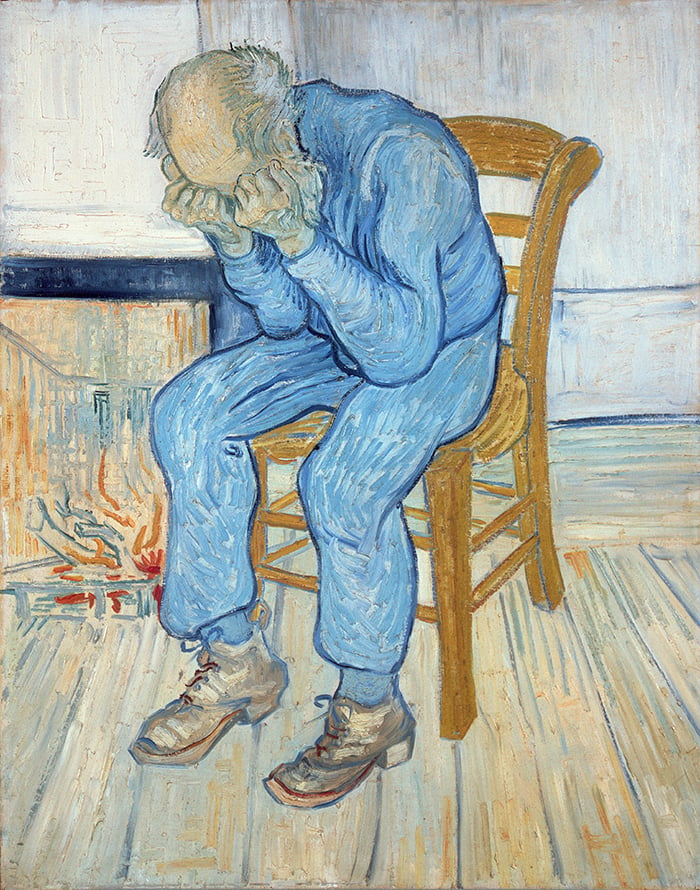 Old Man in Sorrow (On the Threshold of Eternity) 1890 (oil on canvas), Vincent van (1853-90) / Rijksmuseum Kroller-Muller, Otterlo, Netherlands 