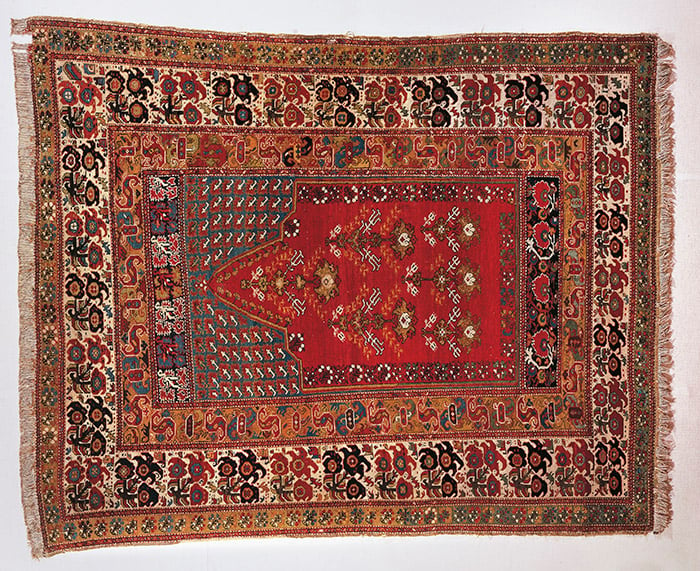 Ottoman prayer rug, Gordes, Turkey, 19th century; Museum of Turkish and Islamic Art, Istanbul, Turkey 
