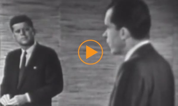 Part one, 2nd presidential campaign debate Kennedy - Nixon, 1960 / Bridgeman Footage