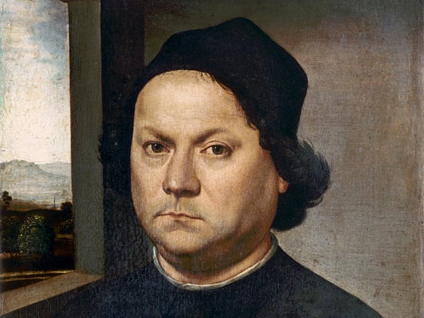 Portrait presumed to be Andrea del Verrocchio, Lorenzo di Credi / Galleria degli Uffizi, Florence, Italy / Alinari / Bridgeman Images