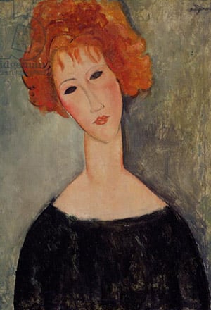 Red Head (oil on canvas)
