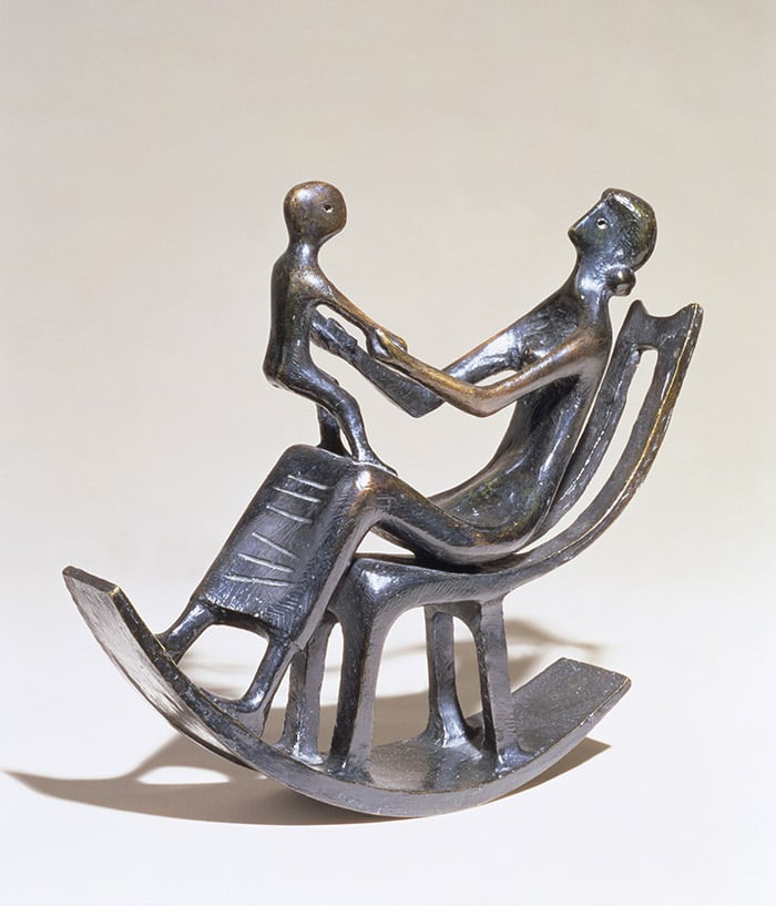 Rocking Chair (bronze) by Henry Moore(1898-1986)Photo © Boltin Picture Library / © The Henry Moore Foundation. DACS 2017