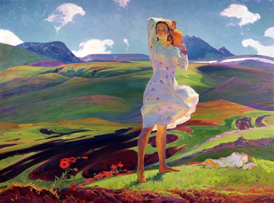 Springtime, 1956 by Hovhannes Mkrtich Zardarian (1918-1992) / Tretyakov Gallery, Moscow, Russia / Bridgeman Images