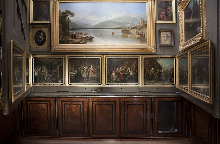 The north wall of the Picture Room, Sir John Soane's Museum, London