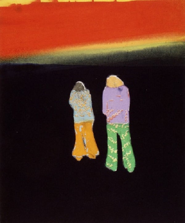 Two Hippies, 2004 (etching), by Tom Hammick (b.1963), Hammick Editions 