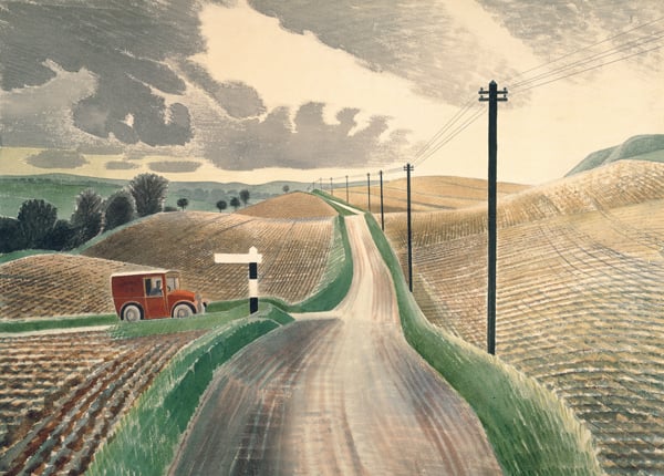     Wiltshire Landscape, 1937, Eric Ravilious / Private Collection