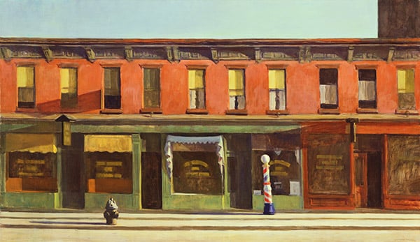 Early Sunday Morning, 1930 (oil on canvas), Hopper, Edward (1882-1967) / Whitney Museum of American Art, New York, USA
