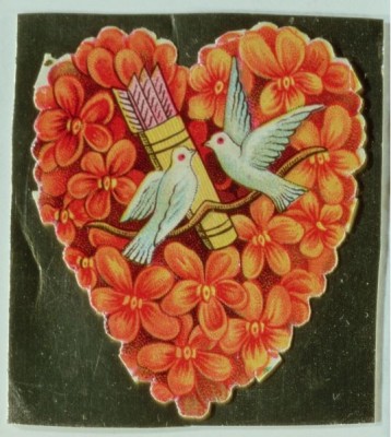 The Turtle Doves, early 20th century Valentine card / Private Collection