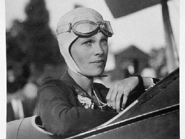 Amelia Earhart (1897-1937) in Boston training plane, 1926, American Photographer, (20th century) / Schlesinger Library, Radcliffe Institute, Harvard University