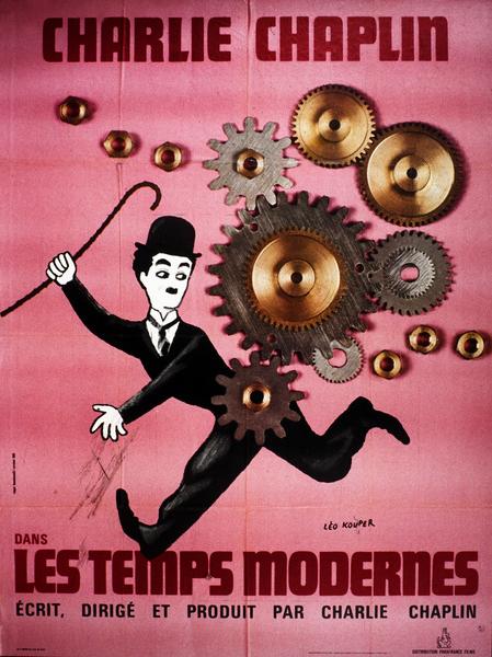 Les temps modernes MODERN TIMES de Charles Chaplin avec Charlie Chaplin, 1936