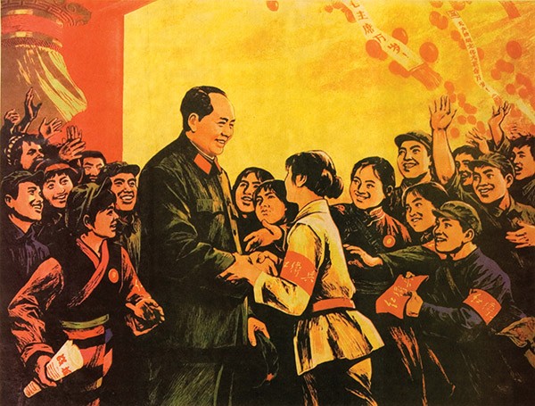  Chairman Mao Receiving in Person the Little Generals of the Red Guards, June 1967, Chinese School/ © The Chambers Gallery, London / Bridgeman Images