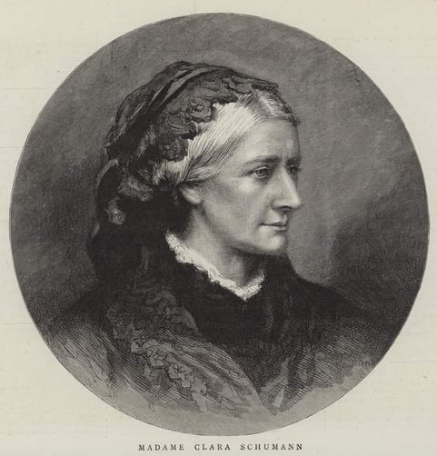 Madame Clara Schumann (engraving), English School, (19th century) / Private Collection / Look and Learn / Illustrated Papers Collection