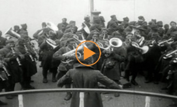 Disembarkation NYC Harbor – 1919. African-American 369th Infantry