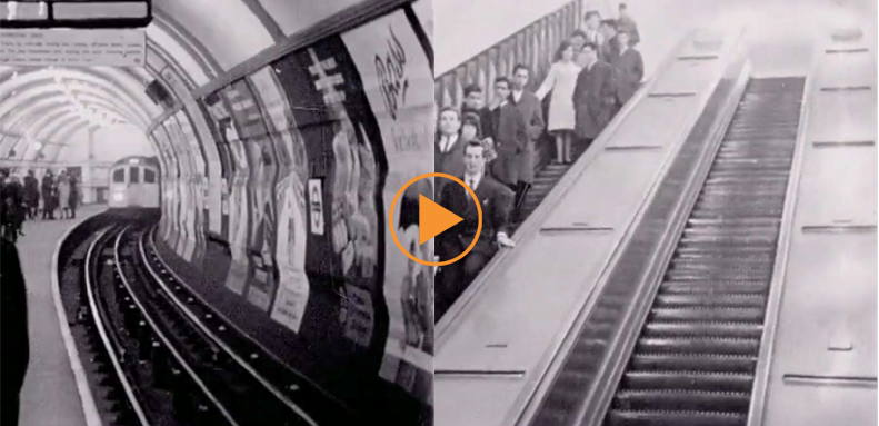  London Underground c.1960 - Piccadilly Circus Station / Brian Trenerry Archive / Bridgeman Footage