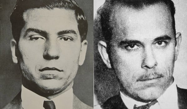 Charles 'Lucky' Luciano, 1936 by American Photographer; Peter Newark American Pictures / Bridgeman Images; John Dillinger, 1934 by American Photographer; Peter Newark American Pictures / Bridgeman Images