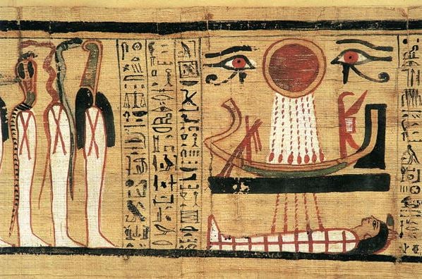 The journey of the deceased to the afterlife, from the Book of the Dead of Heruben, Third Intermediate Period (papyrus), Egyptian 21st Dynasty (c.1069-945 BC) / Egyptian National Museum, Cairo, Egypt / Photo © AISA