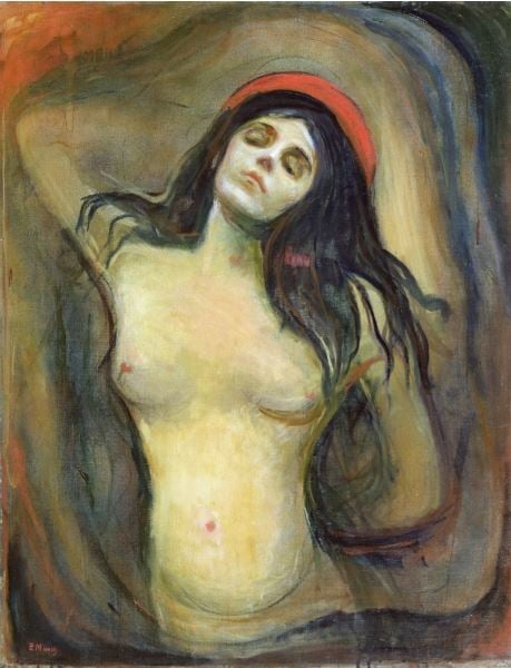 Madonna, 1894-5 (oil on canvas), Munch, Edvard (1863-1944) / National Museum, Oslo, Norway / Photo © O. Vaering